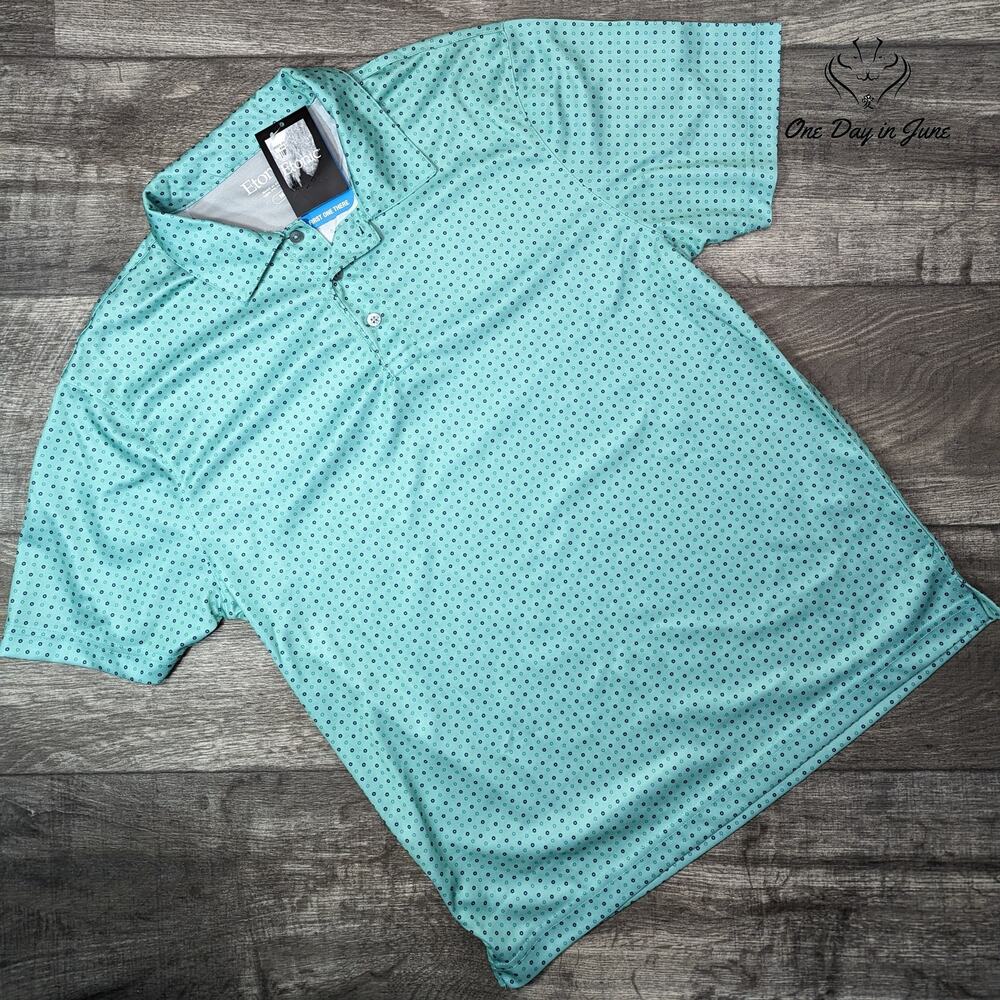 Etonic Moisture Wicking Polo Shirt Size M